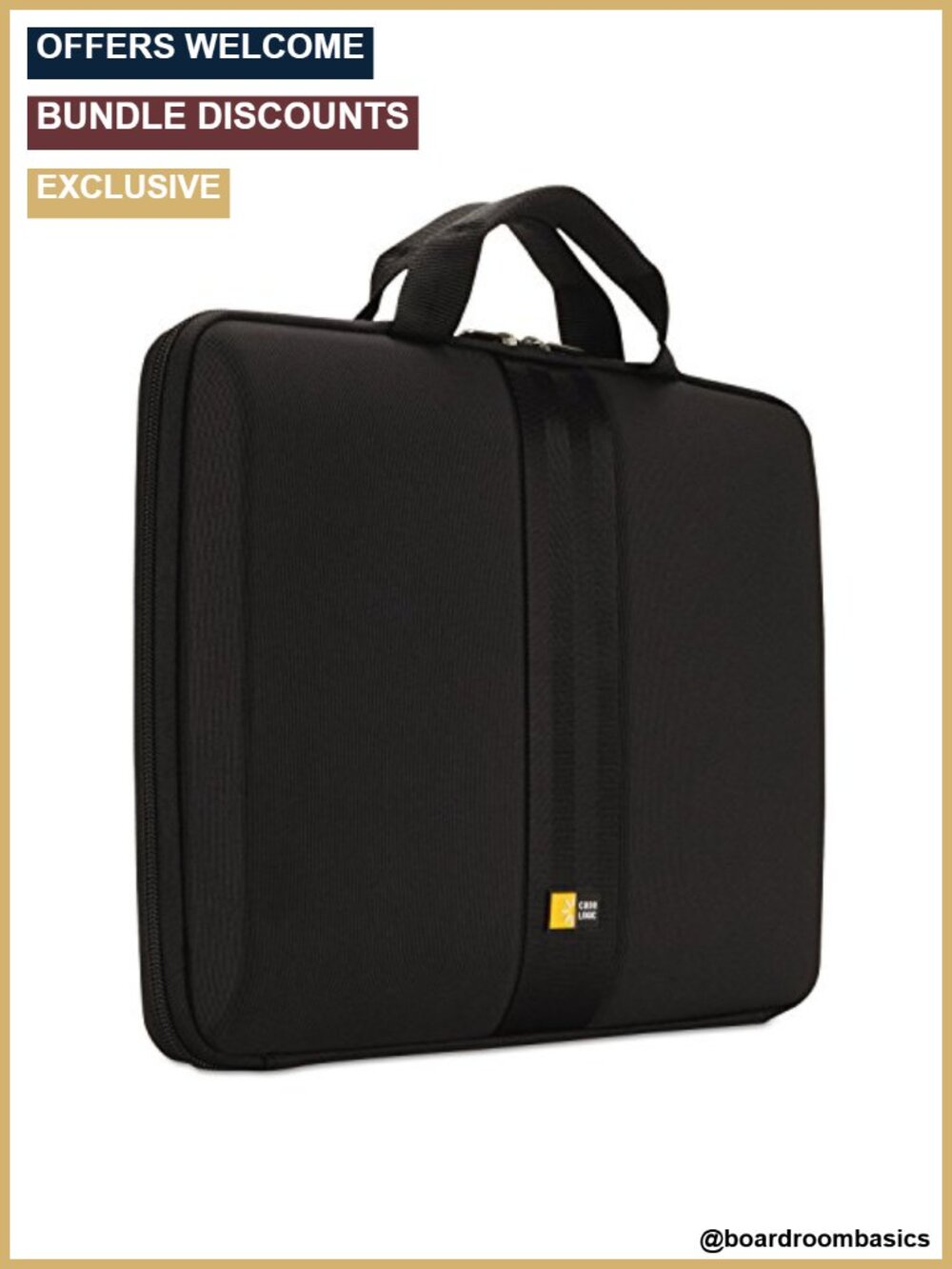 Molded EVA Laptop Sleeve Fits 13.3" Screen Quilted Padding Padded Handles